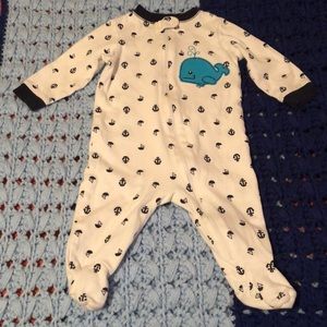 3-6M Nautical Foot Pajamas